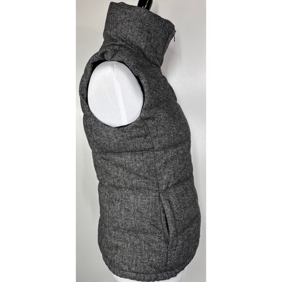 Old Navy Herringbone Wool Blend Puffer Vest, XS, Women - Picture 3 of 8